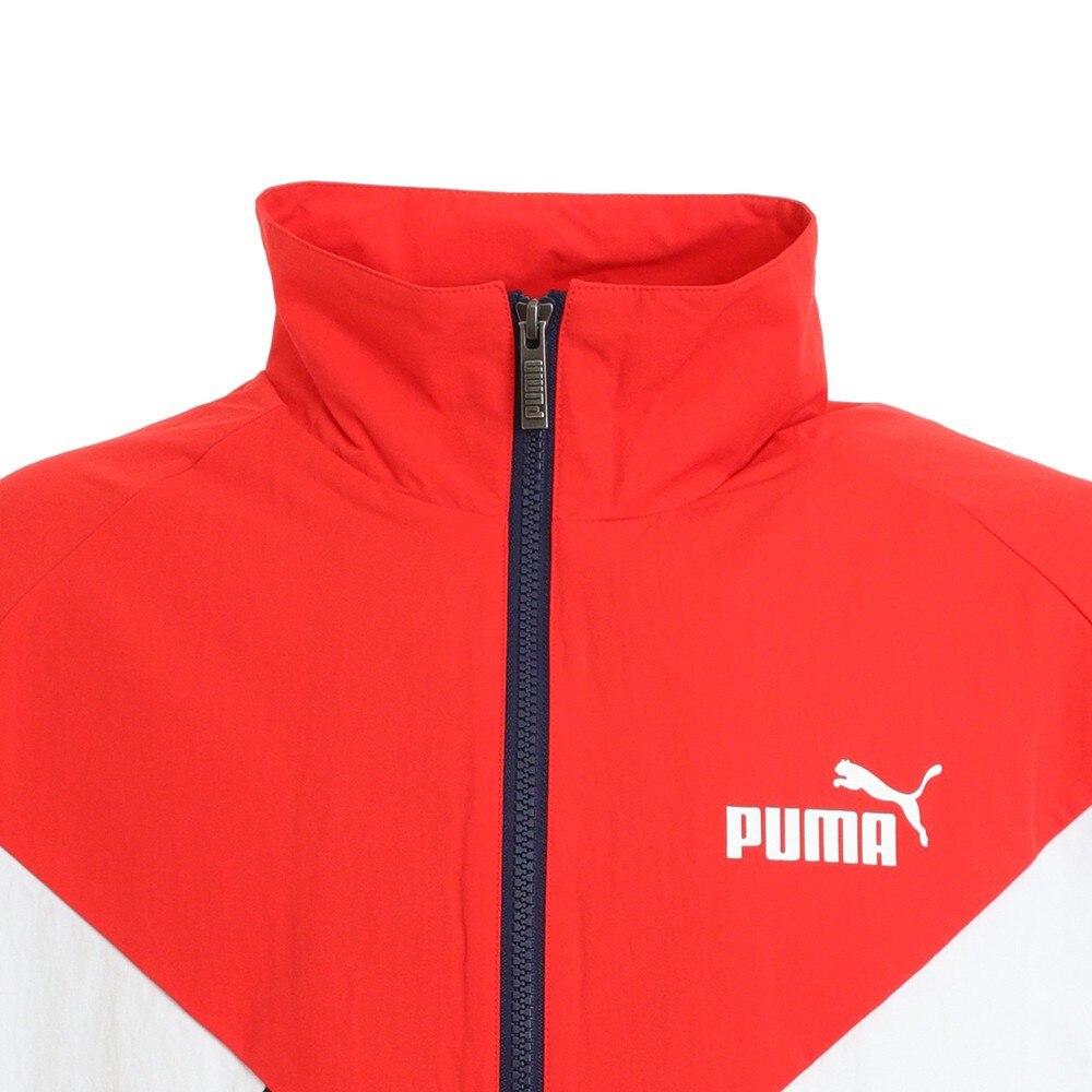 プーマ（PUMA）（メンズ）ウーブンメッシュドジャケット 586081-03 RED