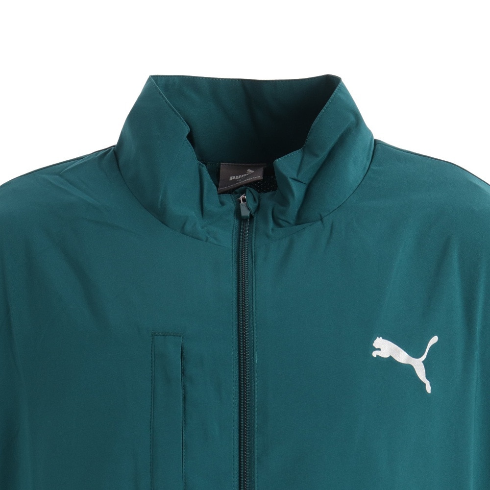 プーマ（PUMA）（メンズ）裏メッシュウーブンジャケット 523059 24 GRN