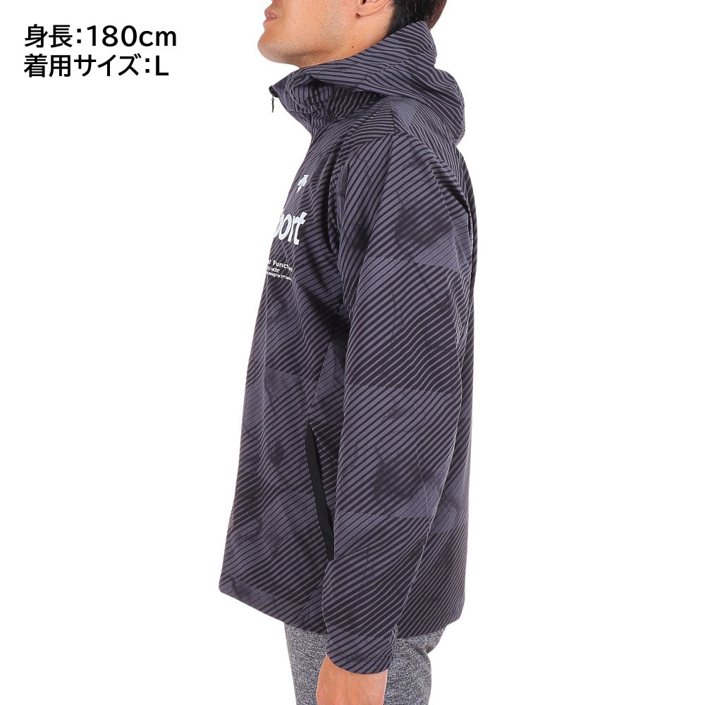 デサント（DESCENTE）（メンズ）HEATNAVI 総柄グラフィックフーデッド