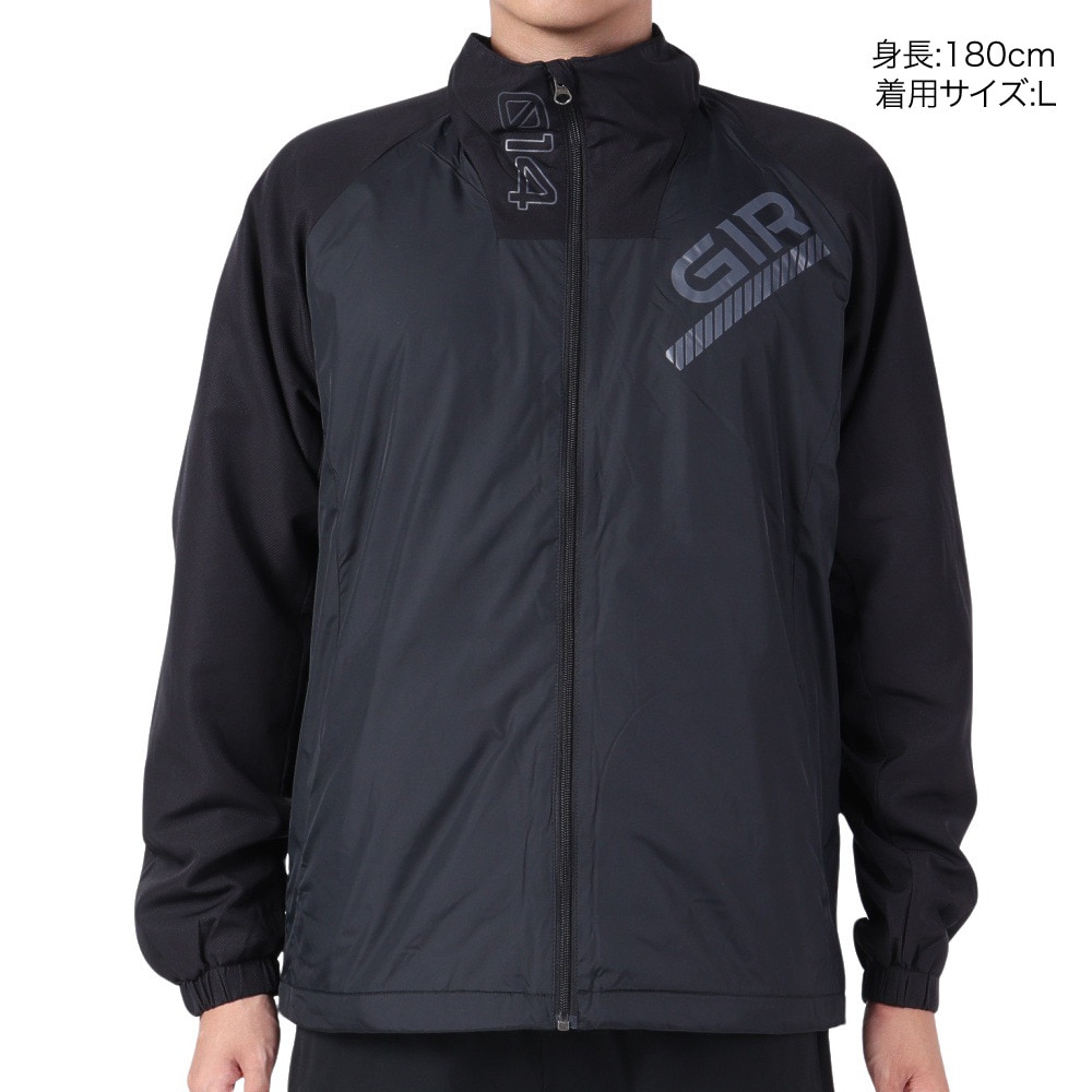 ジローム（GIRAUDM）（メンズ）ヒートクロス brushed ウィンドブレーカージャケット WB3F0009-TR854-GRTJ BLK