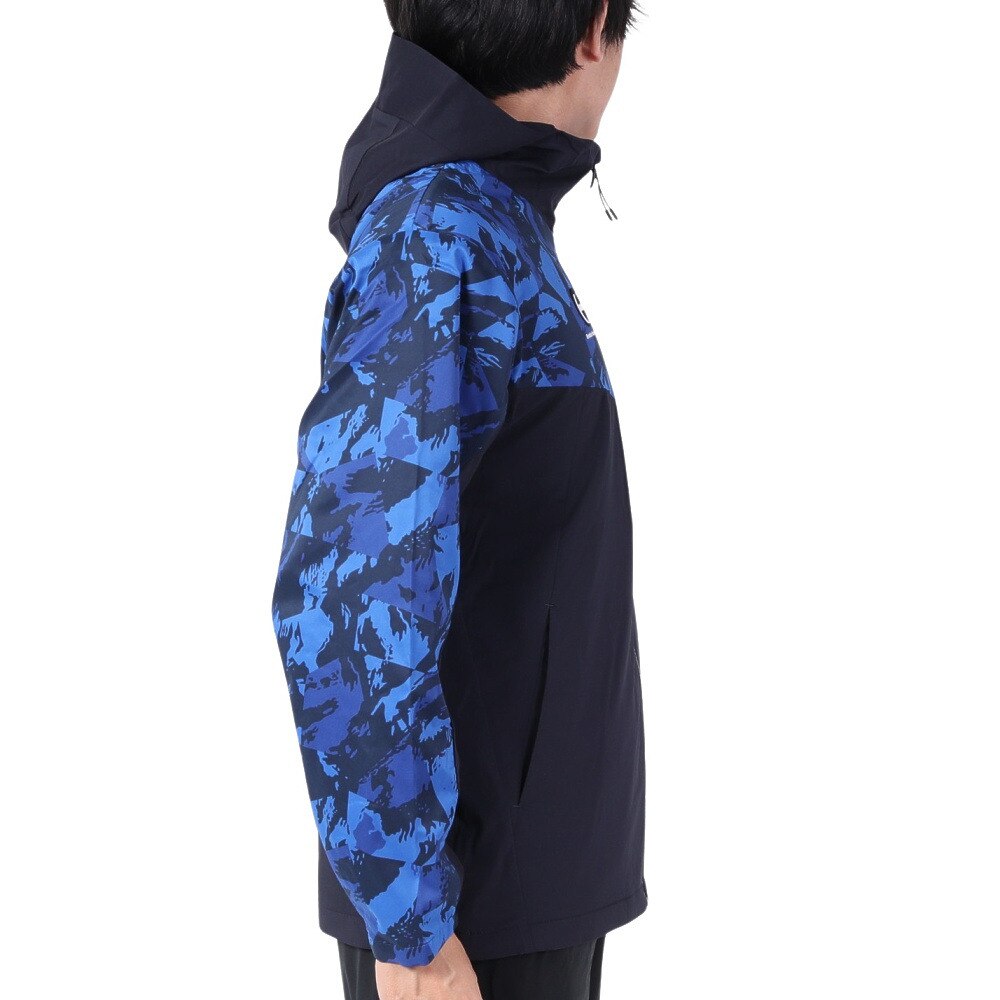 デサント（DESCENTE）（メンズ）HEATNAVI グラフィック スリーブフルジップジャケット DMMWJF30 BLNV