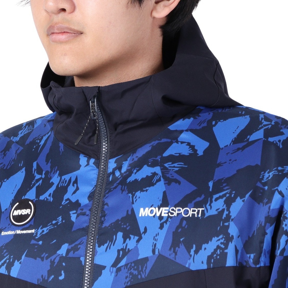 デサント（DESCENTE）（メンズ）HEATNAVI グラフィック スリーブフルジップジャケット DMMWJF30 BLNV