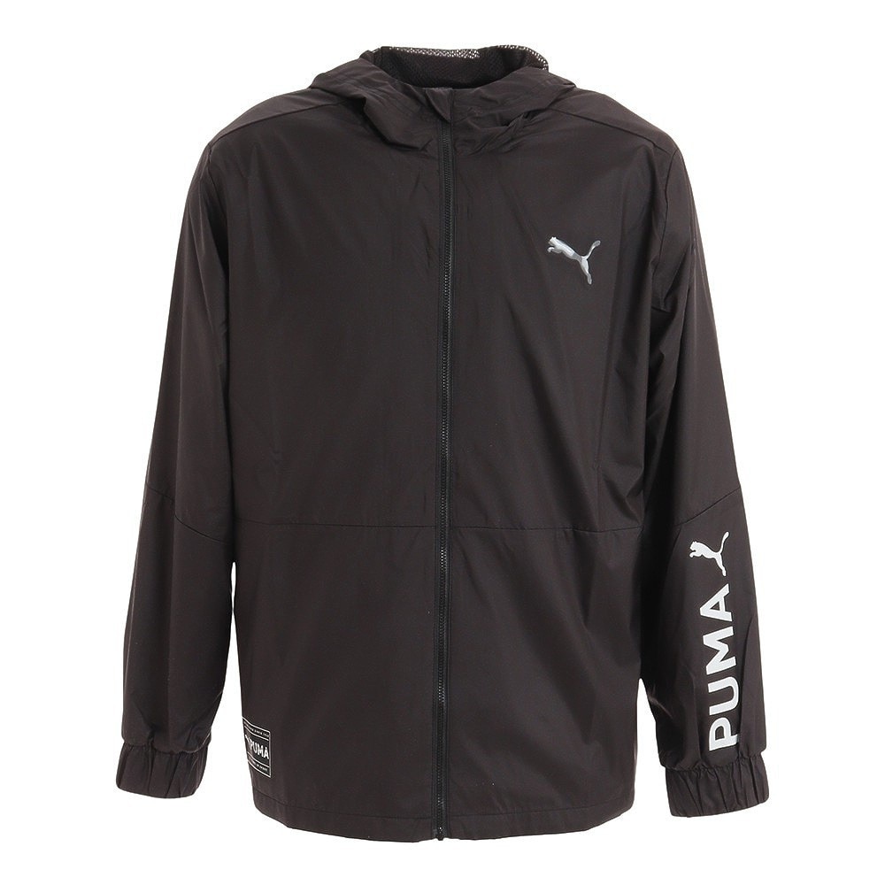 プーマ（PUMA）（メンズ）トレーニング 防風 フード付き メッシュライナー ジャケット 523549 01 BLK