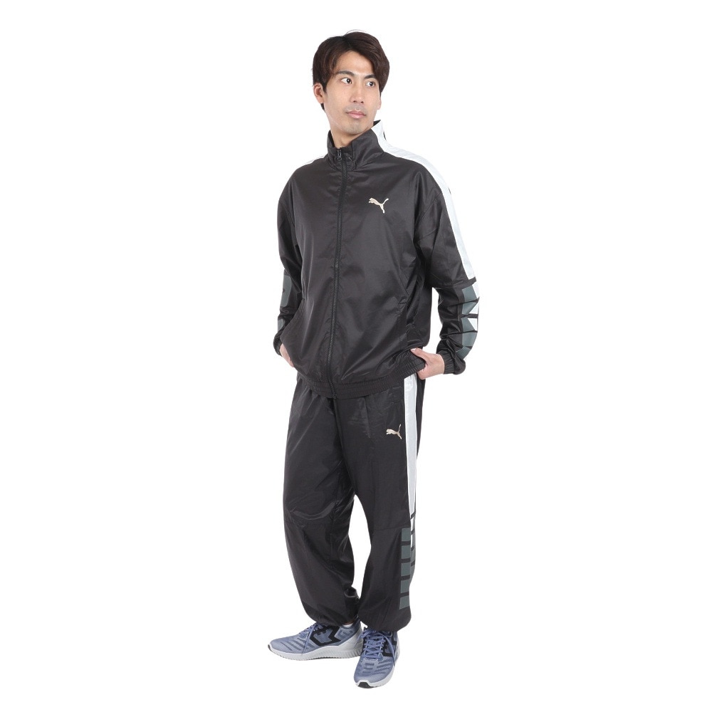 プーマ（PUMA）（メンズ）トレーニング トレイン エッジ ウラメッシュ ウーブン ジャケット 525200 01 BLK