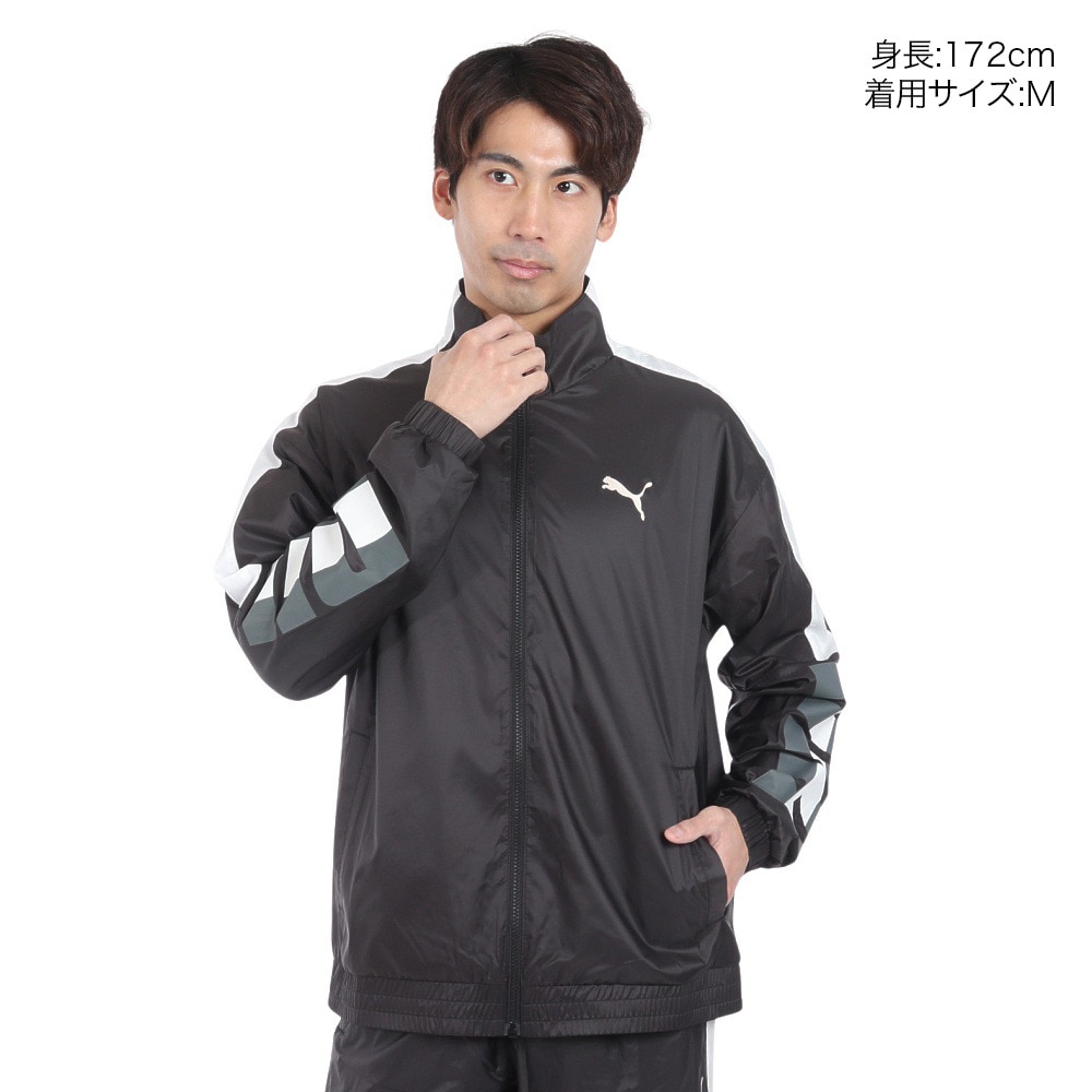 プーマ（PUMA）（メンズ）トレーニング トレイン エッジ ウラメッシュ ウーブン ジャケット 525200 01 BLK