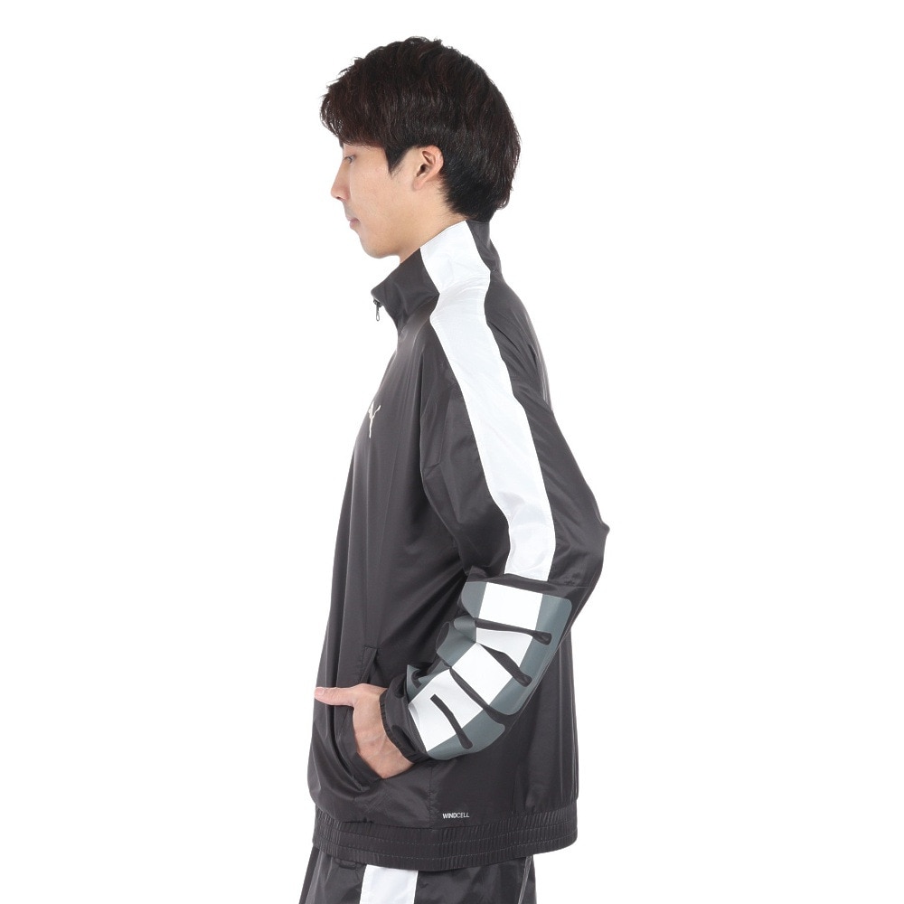 プーマ（PUMA）（メンズ）トレーニング トレイン エッジ ウラメッシュ ウーブン ジャケット 525200 01 BLK