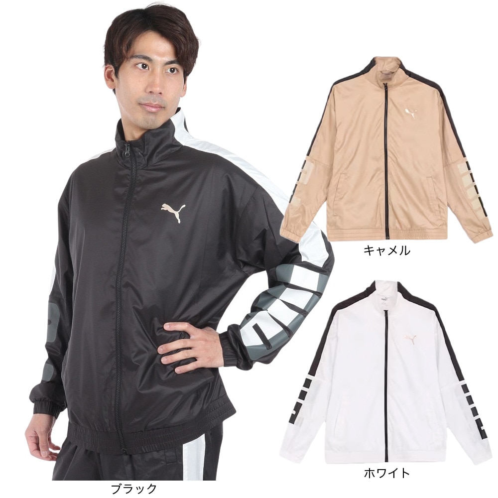 プーマ（PUMA）（メンズ）トレーニング トレイン エッジ ウラメッシュ ウーブン ジャケット 525200 01 BLK