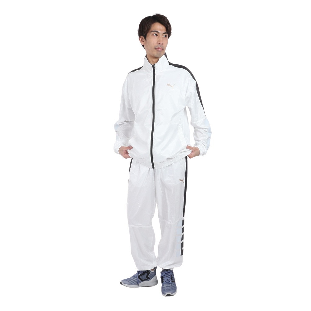 プーマ（PUMA）（メンズ）トレーニング トレイン エッジ ウラメッシュ ウーブン ジャケット 525200 02 WHT