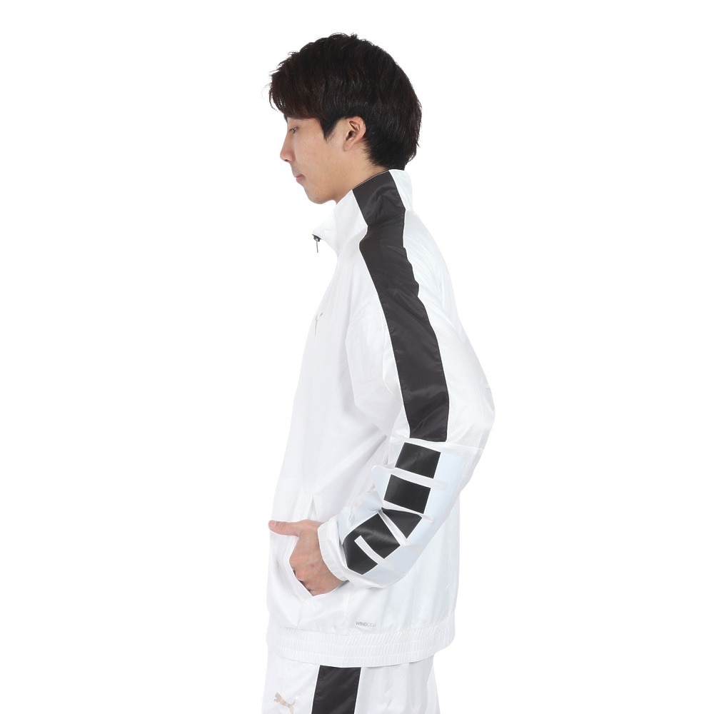 プーマ（PUMA）（メンズ）トレーニング トレイン エッジ ウラメッシュ ウーブン ジャケット 525200 02 WHT