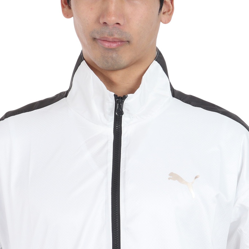 プーマ（PUMA）（メンズ）トレーニング トレイン エッジ ウラメッシュ ウーブン ジャケット 525200 02 WHT