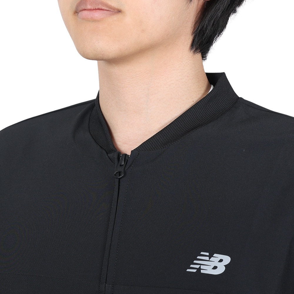 ニューバランス（new balance）（メンズ）ストレッチウーブンボンバージャケット MJ41017BK