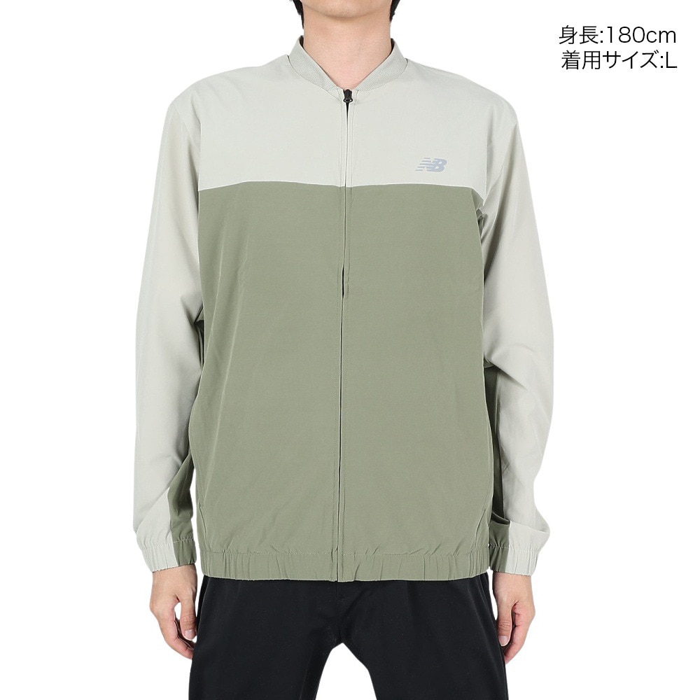 ニューバランス（new balance）（メンズ）ストレッチウーブンボンバージャケット MJ41017DEK