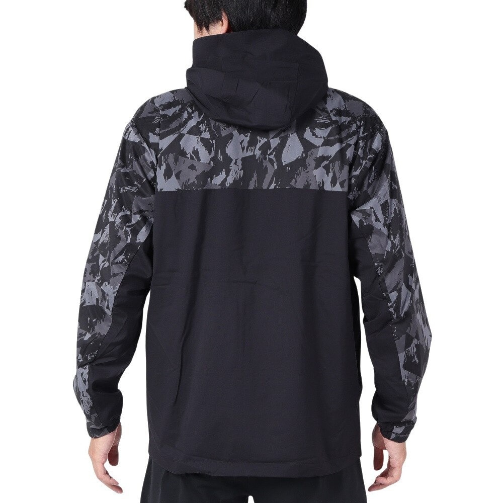デサント（DESCENTE）（メンズ）HEATNAVI グラフィック スリーブフルジップジャケット DMMWJF30 BKBK