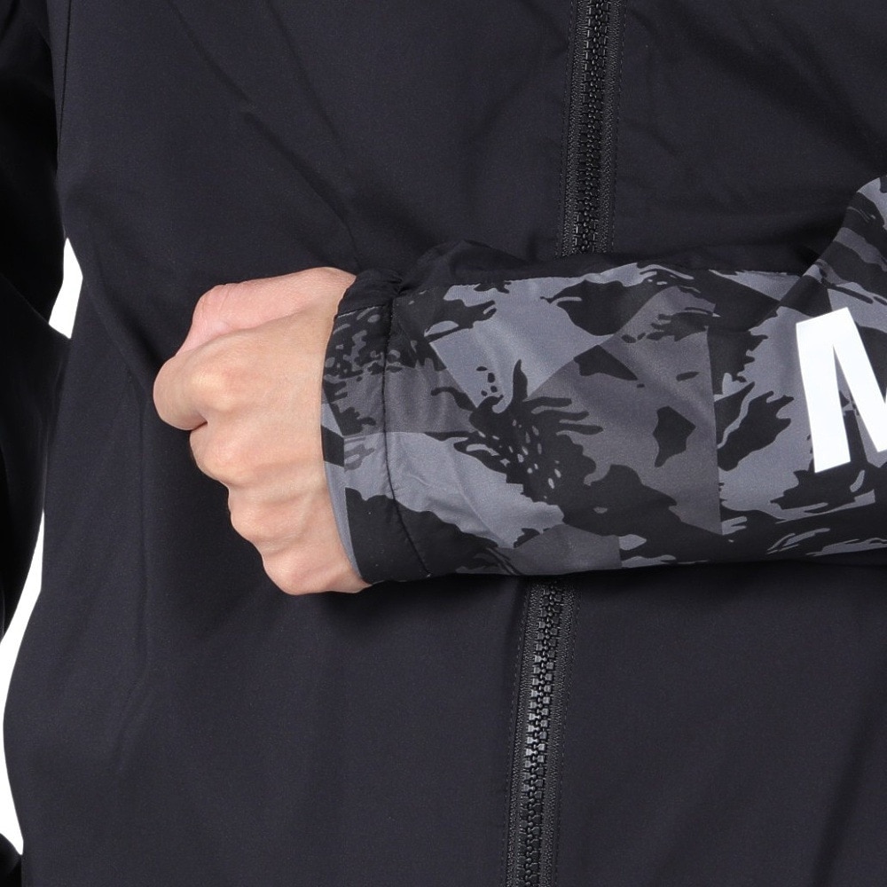 デサント（DESCENTE）（メンズ）HEATNAVI グラフィック スリーブフルジップジャケット DMMWJF30 BKBK