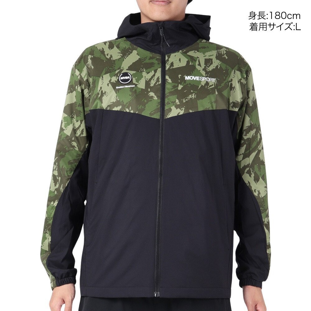 デサント（DESCENTE）（メンズ）HEATNAVI グラフィック スリーブフルジップジャケット DMMWJF30 KHBK
