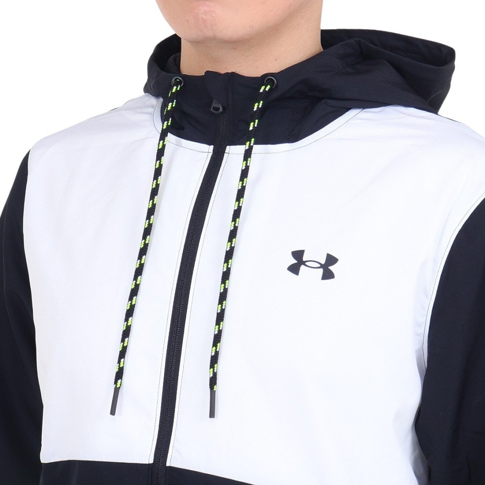 アンダーアーマー（UNDER ARMOUR）（メンズ）レガシー ウインドブレーカー ウインドパンツ 上下セット ブラック