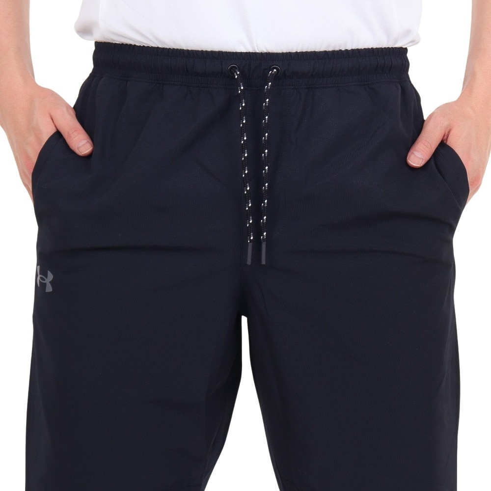 アンダーアーマー（UNDER ARMOUR）（メンズ）レガシー ウインドブレーカー ウインドパンツ 上下セット ブラック