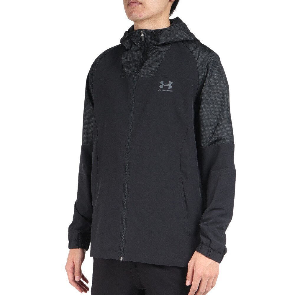 アンダーアーマー（UNDER ARMOUR）（メンズ）トリコット ラインド ウーブンジャケット 1375524 001