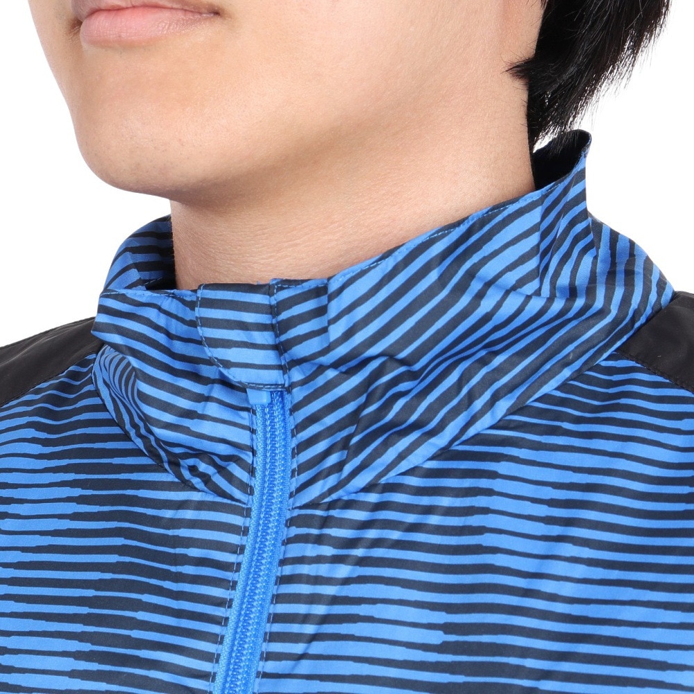 プーマ（PUMA）（メンズ）ジャケット トレーニング ウーブン AOP 裏起毛 トリコット  524287 46 NVY
