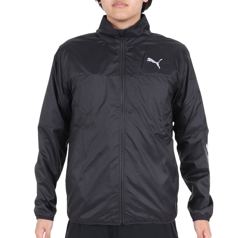 プーマ（PUMA）（メンズ）ジャケット 裏起毛 トリコット ウーブン 525022 01 BLK