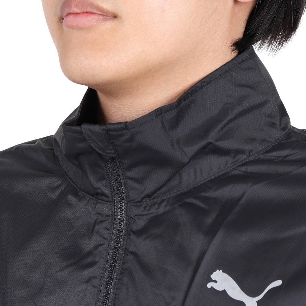 プーマ（PUMA）（メンズ）ジャケット 裏起毛 トリコット ウーブン 525022 01 BLK
