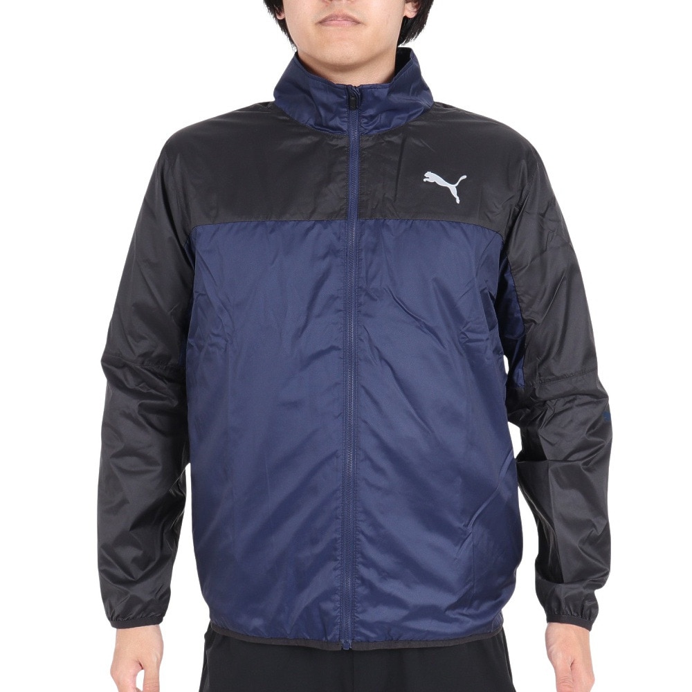プーマ（PUMA）（メンズ）ジャケット裏起毛 トリコット ウーブン 525022 06 NVY