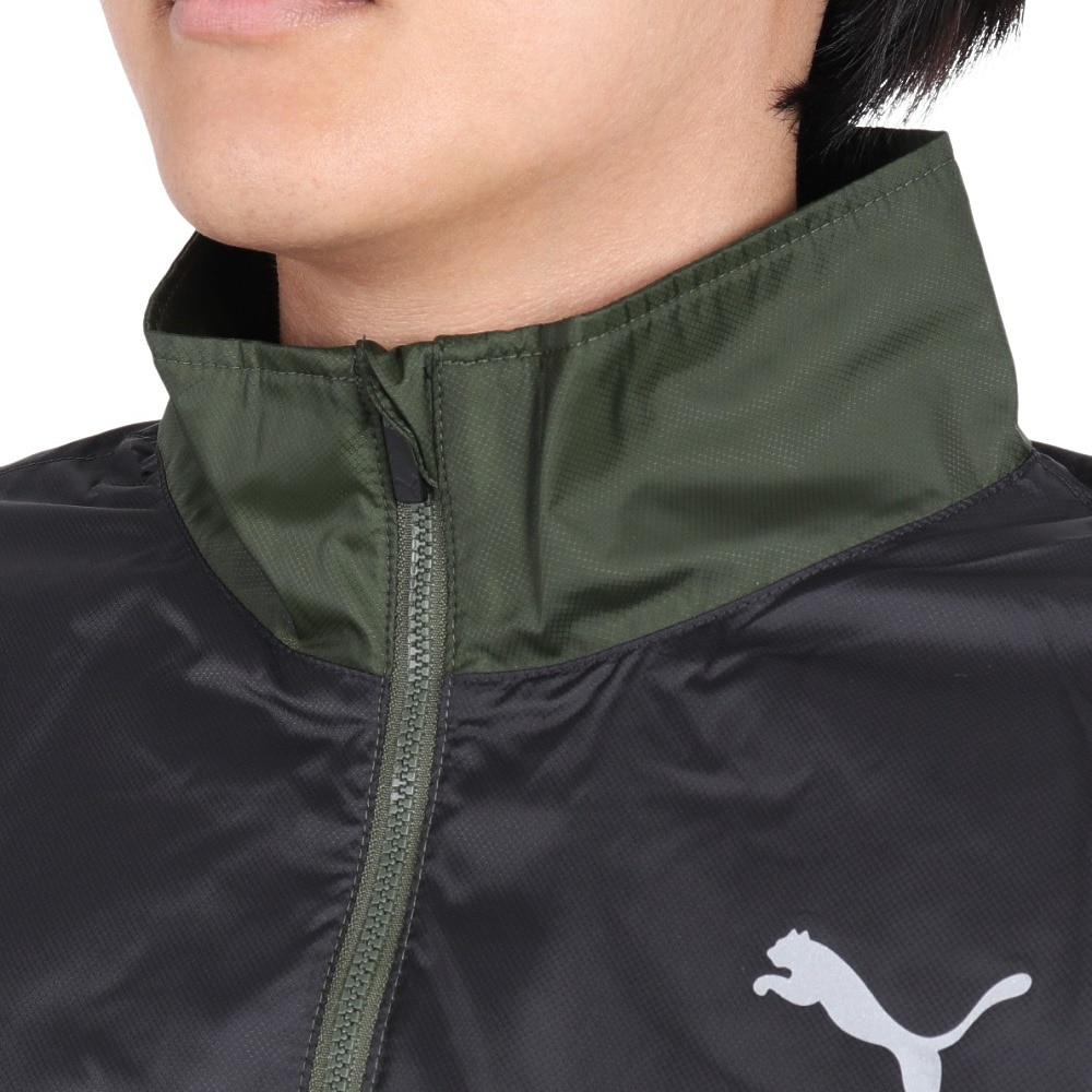プーマ（PUMA）（メンズ）ジャケット裏起毛 トリコット ウーブン 525022 31 OLV