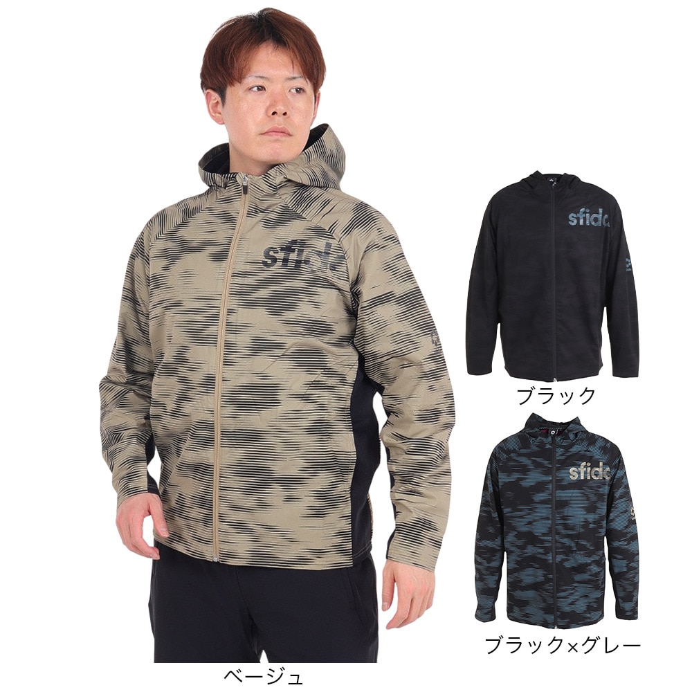 スフィーダ（SFIDA）（メンズ）Thermotect sfida TR ウインドジャケット SA-23X50 BLK/GRY