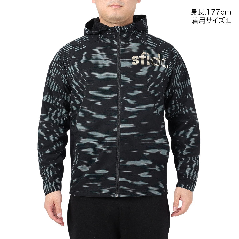 スフィーダ（SFIDA）（メンズ）Thermotect sfida TR ウインドジャケット SA-23X50 BLK/GRY