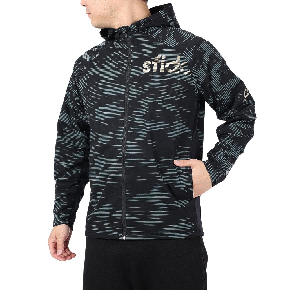 スフィーダ（SFIDA）（メンズ）Thermotect sfida TR ウインドジャケット SA-23X50 BLK/GRY