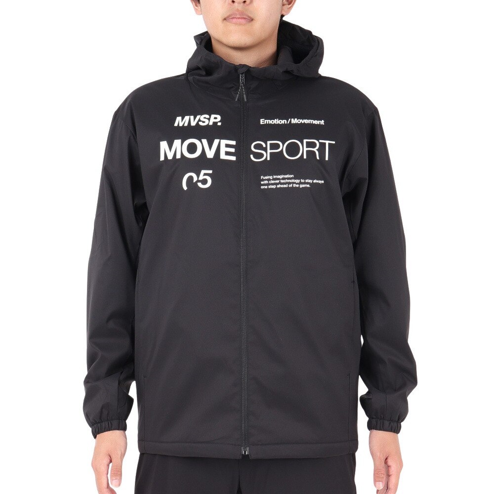 デサント（DESCENTE）（メンズ）AIR THERMOTION フルジップフーディー DMMWJF32 BK