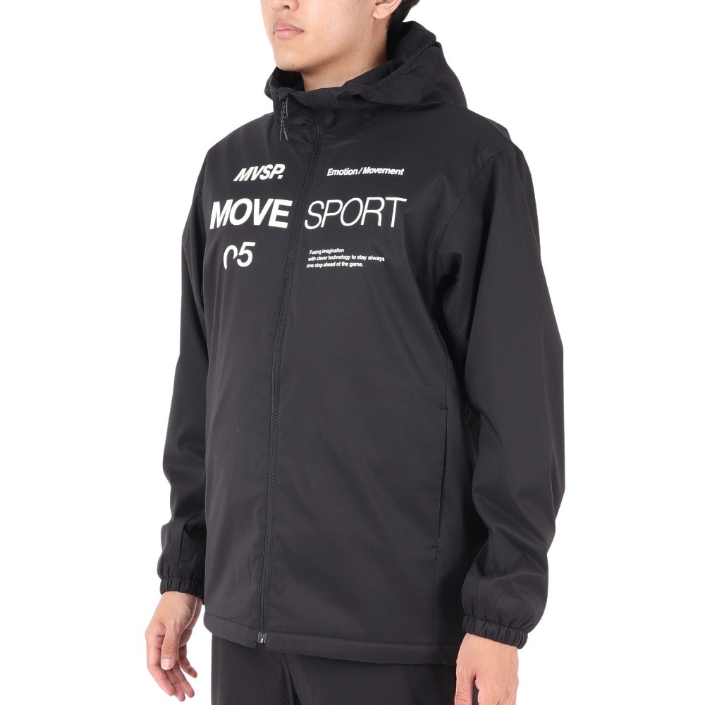 デサント（DESCENTE）（メンズ）AIR THERMOTION フルジップフーディー DMMWJF32 BK