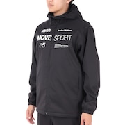デサント(DESCENTE)(メンズ)AIR THERMOTION フルジップフーディー DMMWJF32 BK