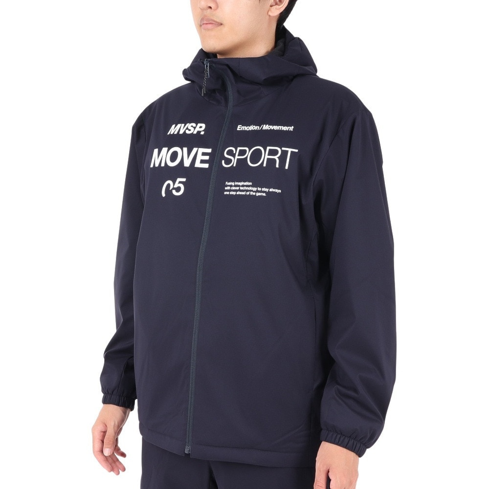デサント（DESCENTE）（メンズ）AIR THERMOTION フルジップフーディー DMMWJF32 NV