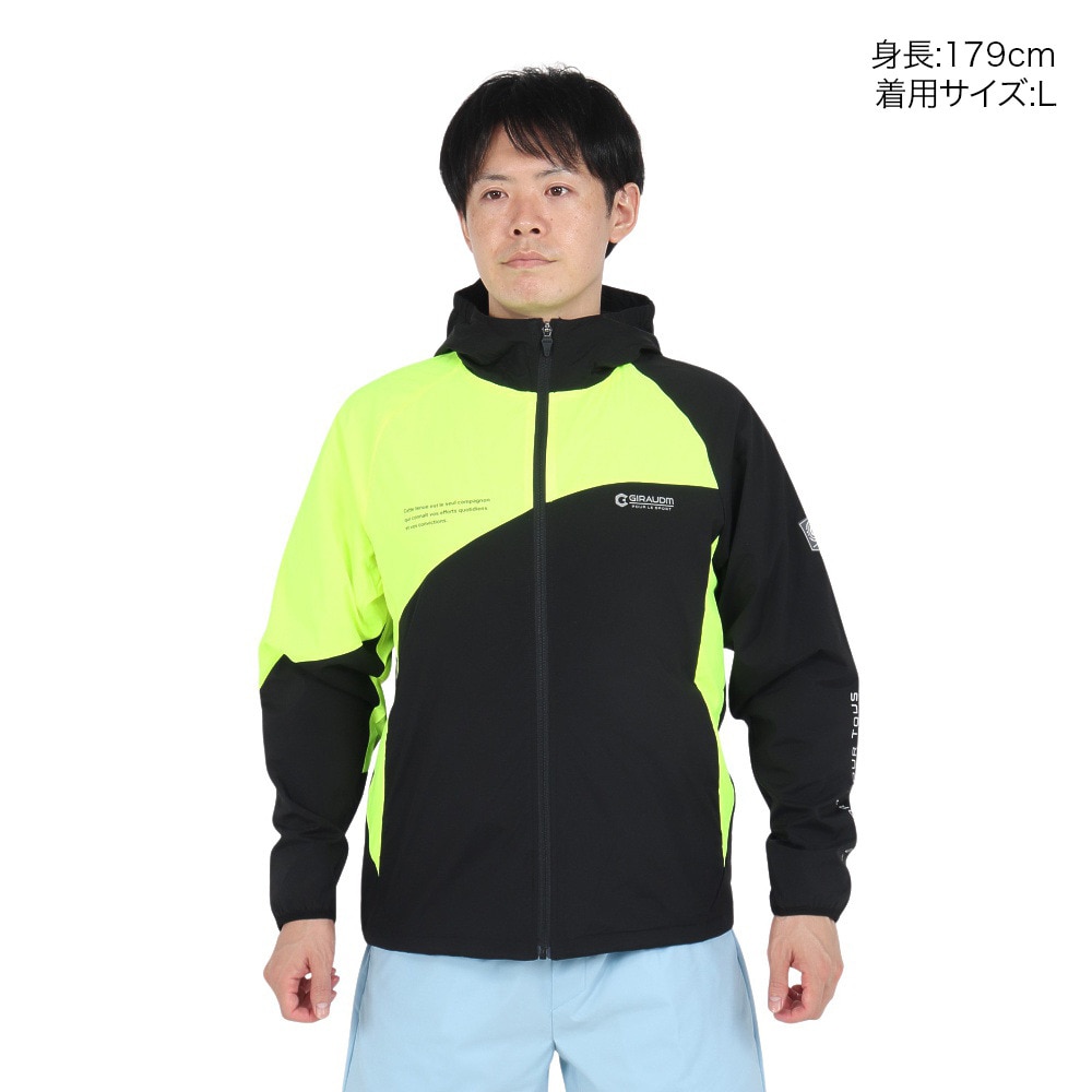 ジローム（GIRAUDM）（メンズ）絶耐撥水 ヒートクロス マジックサーモ BSMESH ジャケット WB4F0005-TR854-GRSD BKxGN