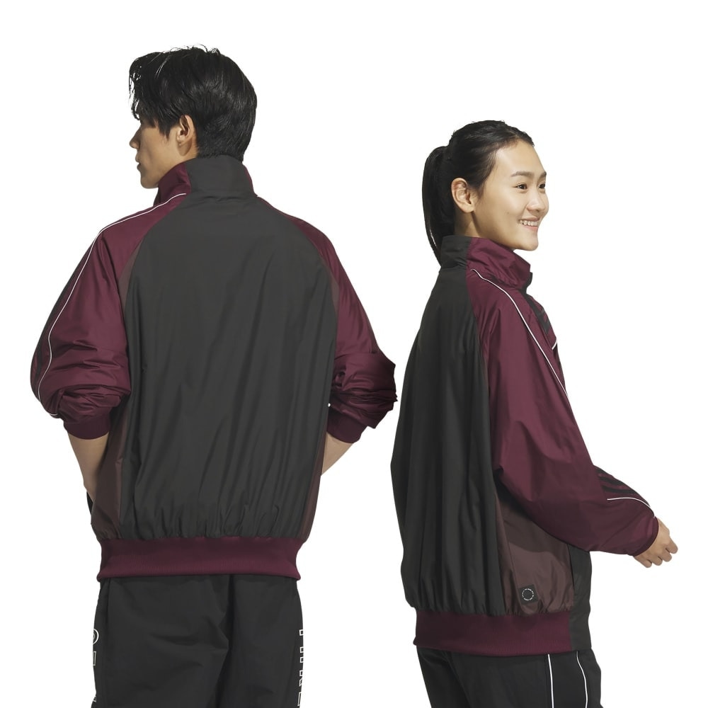 アディダス（adidas）（メンズ、レディース）ビヨンド ザ ストライプス ルーズフィット ウーブンジャケット KWX92-JG8576
