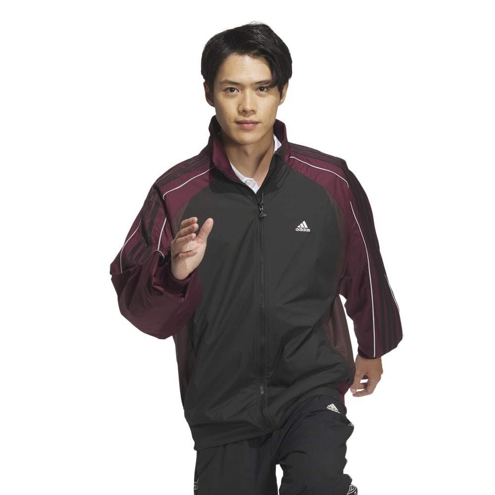 アディダス（adidas）（メンズ、レディース）ビヨンド ザ ストライプス ルーズフィット ウーブンジャケット KWX92-JG8576