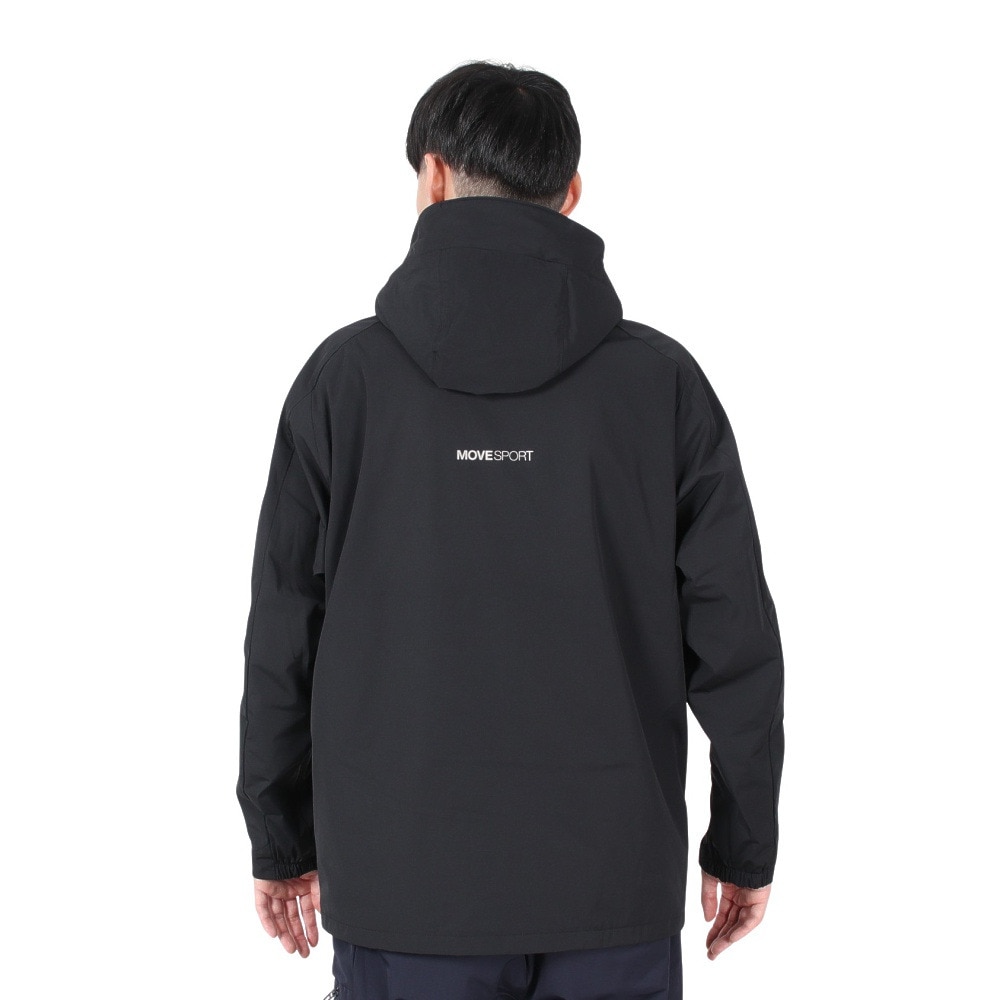 デサント（DESCENTE）（メンズ）HEATNAVI ロゴフルジップ フーディー ST4FWB34M BK00