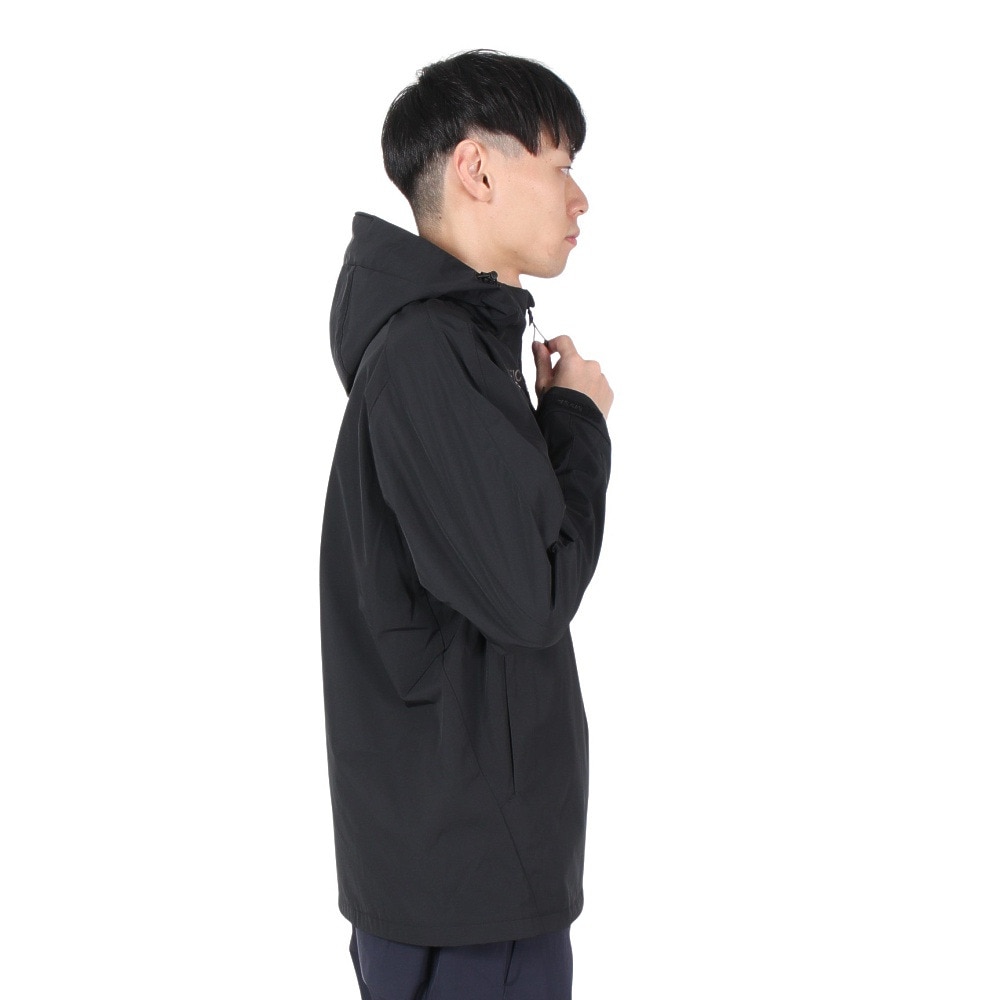 デサント（DESCENTE）（メンズ）HEATNAVI ロゴフルジップ フーディー ST4FWB34M BK00