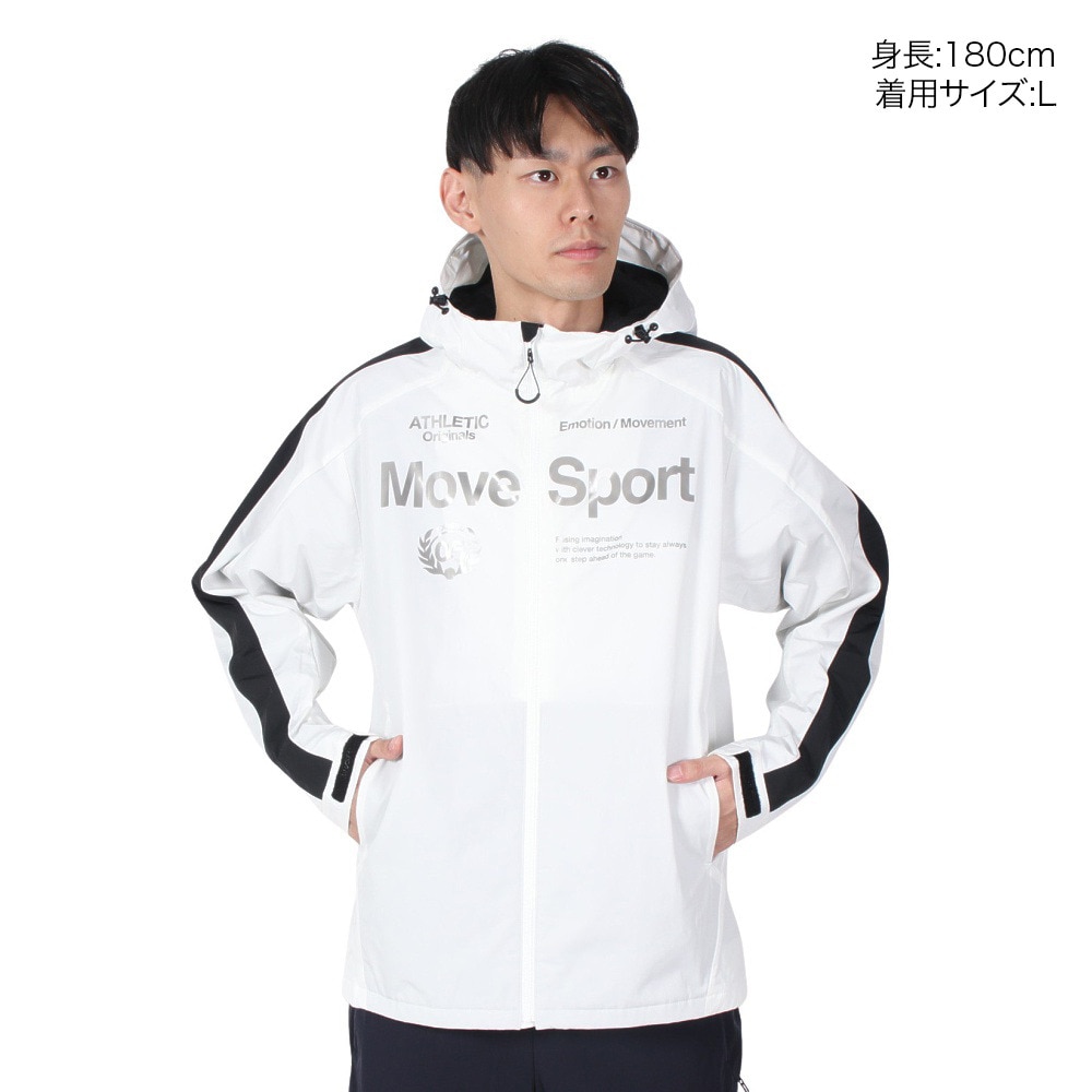 デサント（DESCENTE）（メンズ）HEATNAVI ロゴフルジップ フーディー ST4FWB34M WHBK