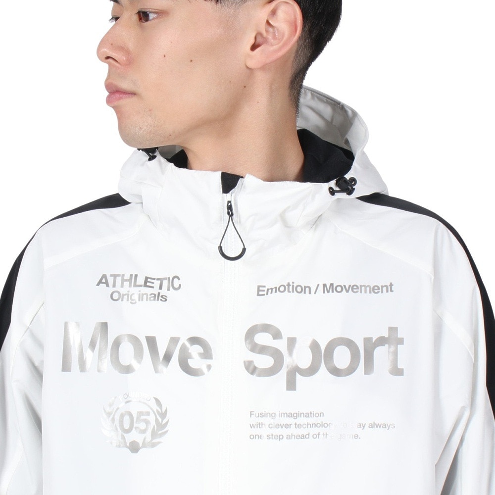 デサント（DESCENTE）（メンズ）HEATNAVI ロゴフルジップ フーディー ST4FWB34M WHBK