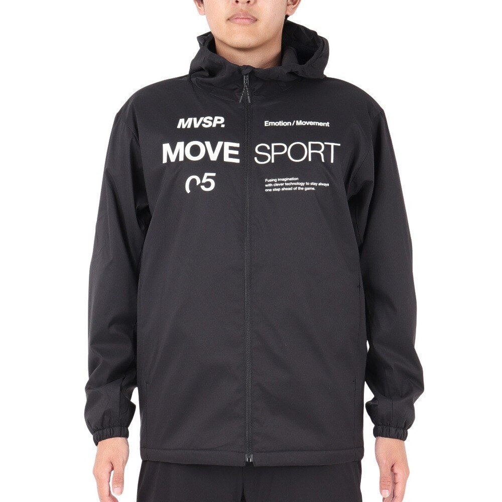 デサント（DESCENTE）（メンズ）AIR THERMOTION フルジップフーディー DMMWJF32 BK