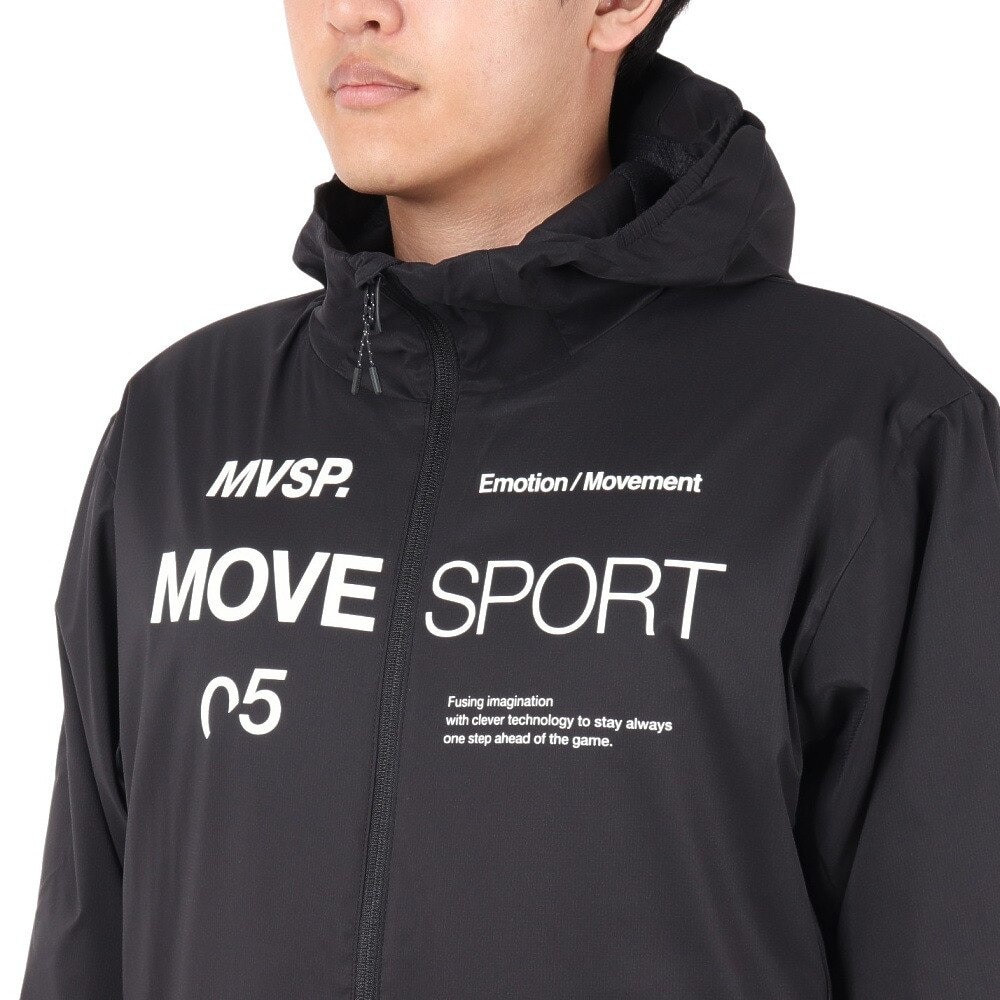 デサント（DESCENTE）（メンズ）AIR THERMOTION フルジップフーディー DMMWJF32 BK