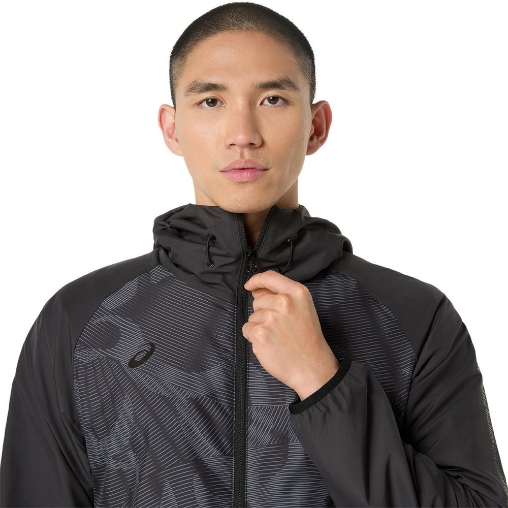 アシックス（ASICS）（メンズ）裏トリコットグラフィック ウインドブレーカーフーディー 2031F174.001