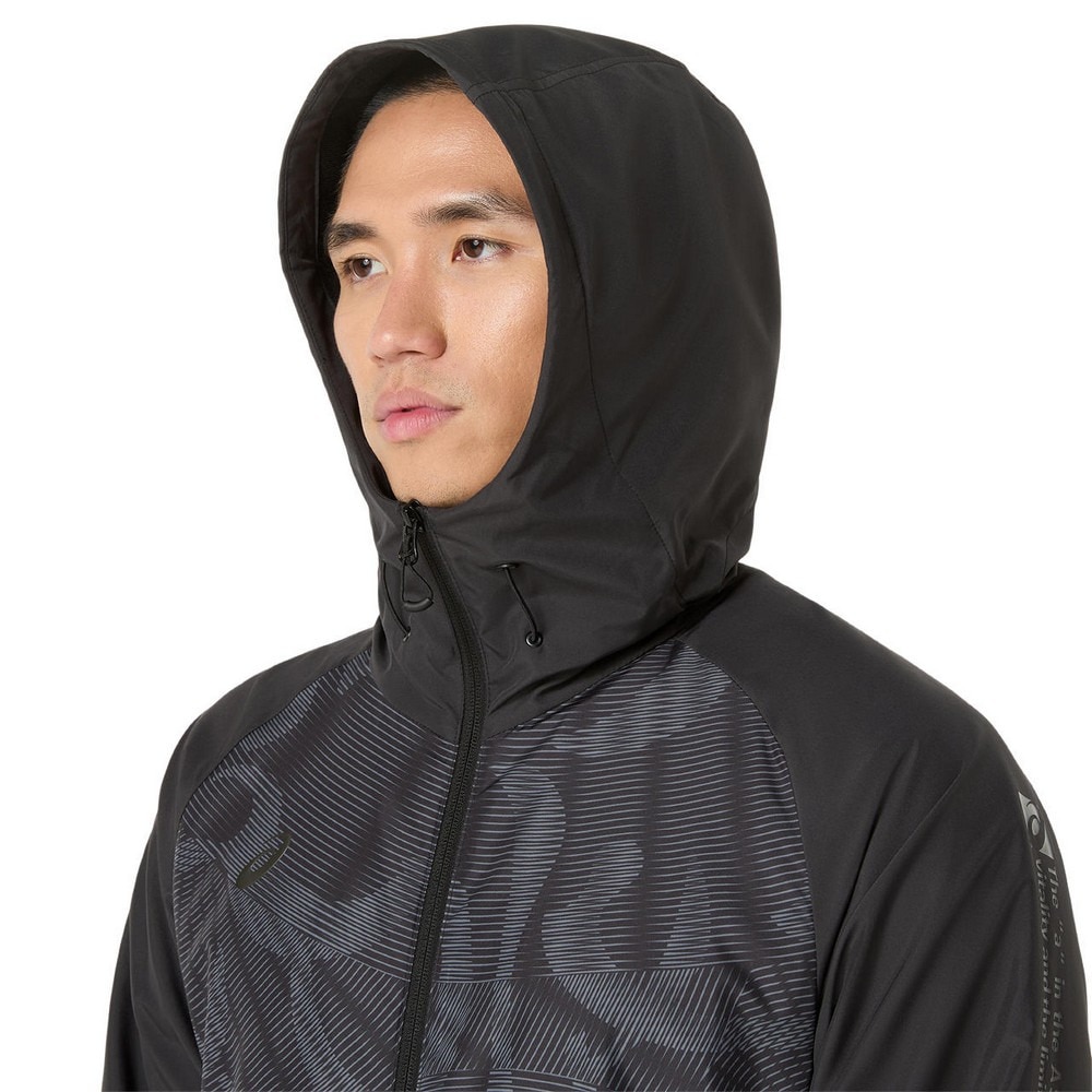 アシックス（ASICS）（メンズ）裏トリコットグラフィック ウインドブレーカーフーディー 2031F174.001