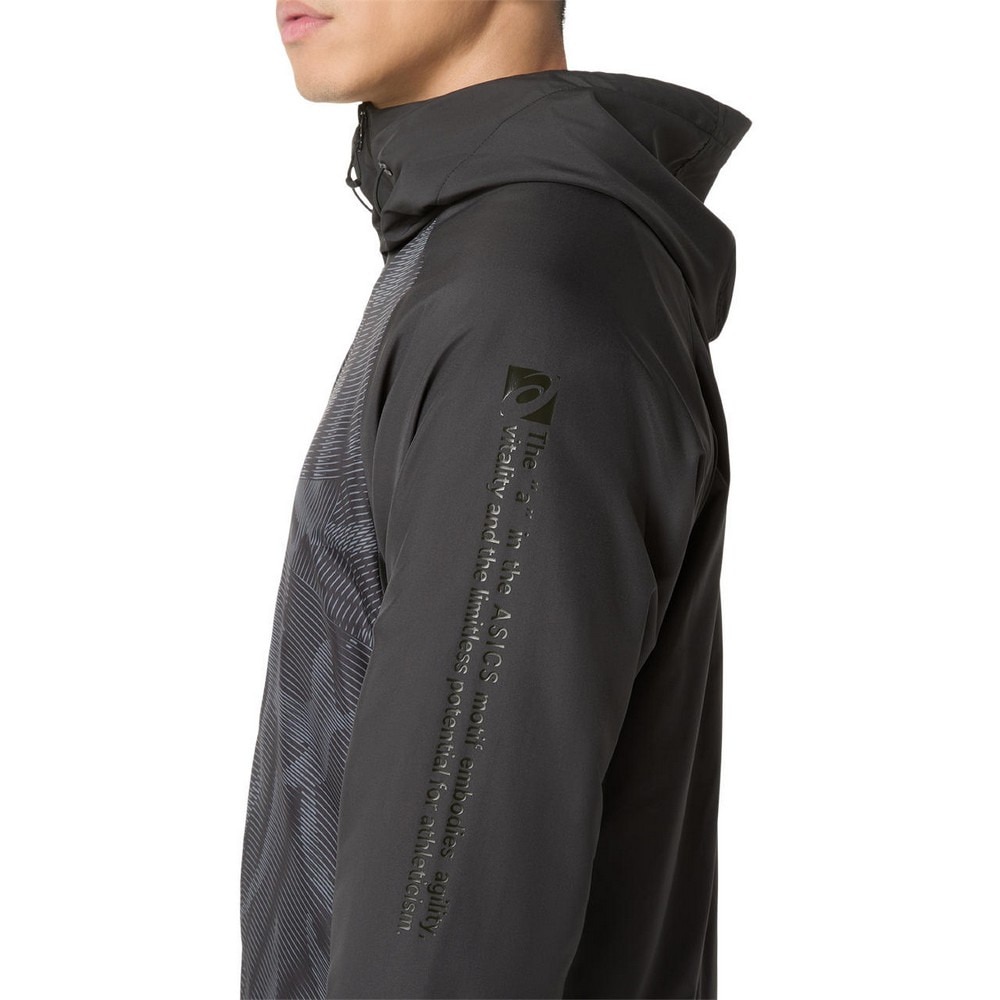 アシックス（ASICS）（メンズ）裏トリコットグラフィック ウインドブレーカーフーディー 2031F174.001