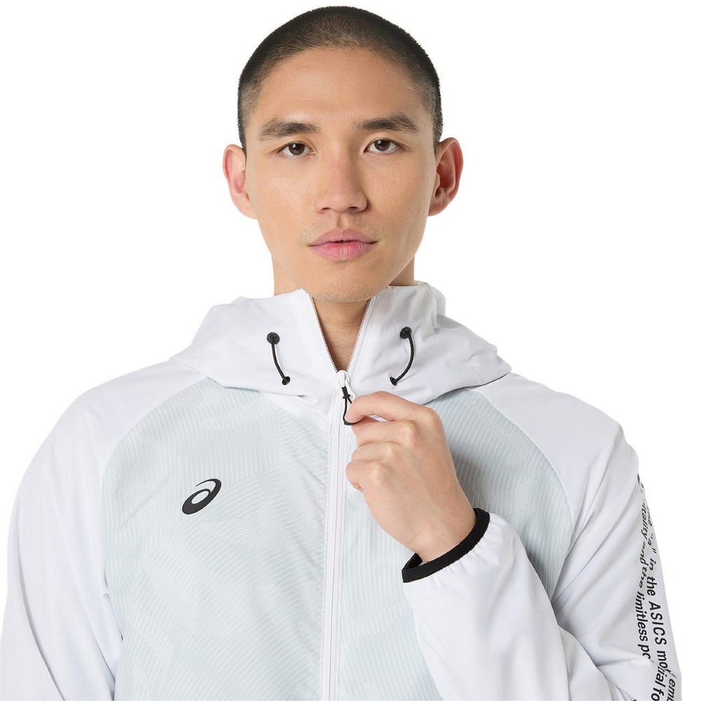 アシックス（ASICS）（メンズ）裏トリコットグラフィック ウインドブレーカーフーディー 2031F174.100
