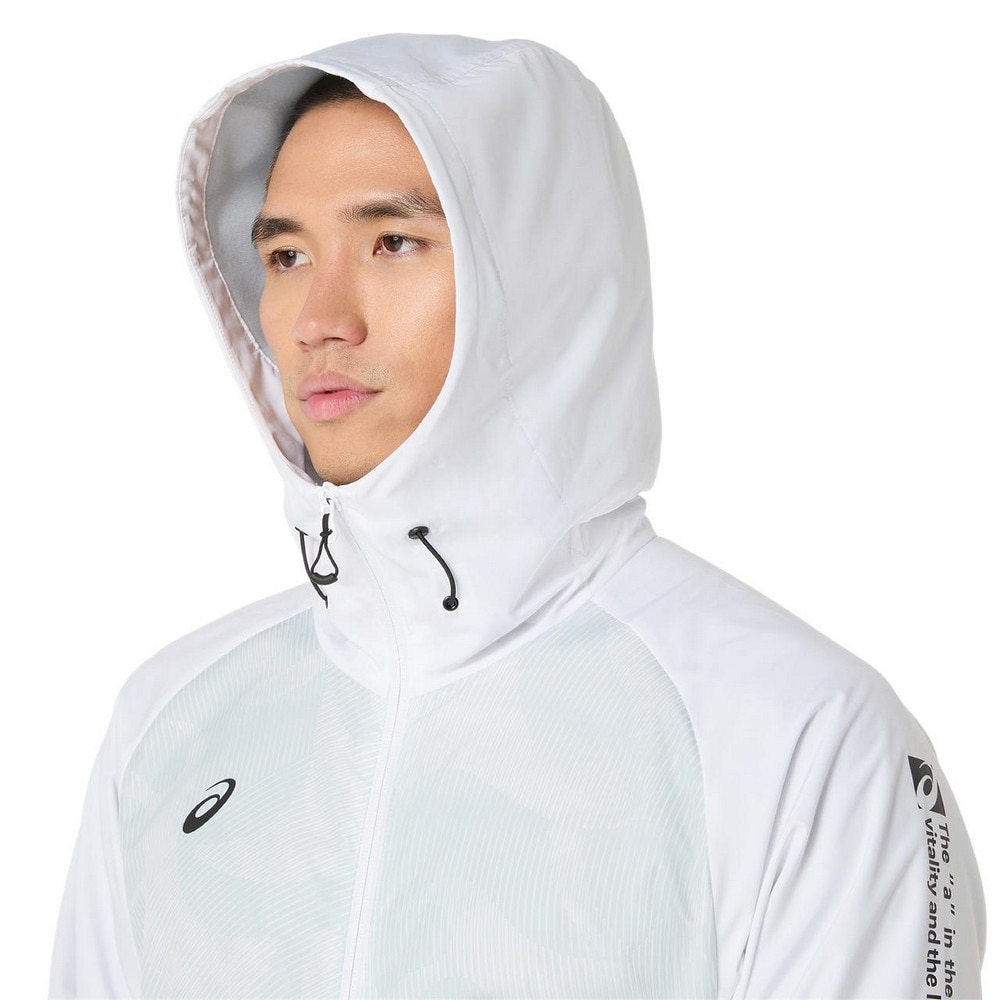アシックス（ASICS）（メンズ）裏トリコットグラフィック ウインドブレーカーフーディー 2031F174.100