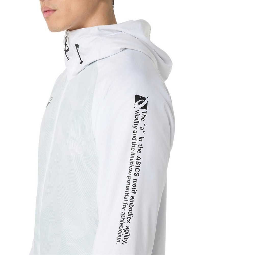 アシックス（ASICS）（メンズ）裏トリコットグラフィック ウインドブレーカーフーディー 2031F174.100