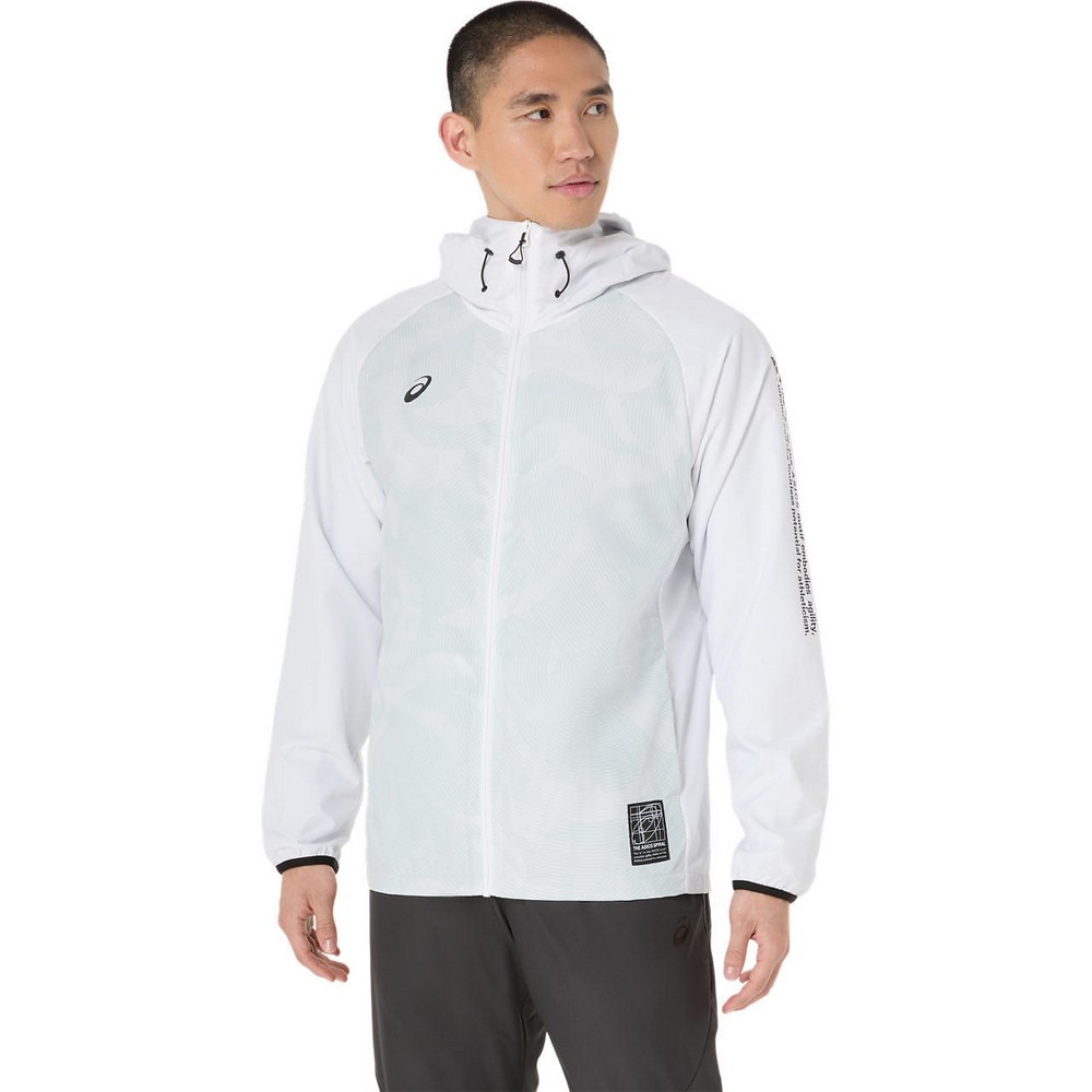 アシックス（ASICS）（メンズ）裏トリコットグラフィック ウインドブレーカーフーディー 2031F174.100